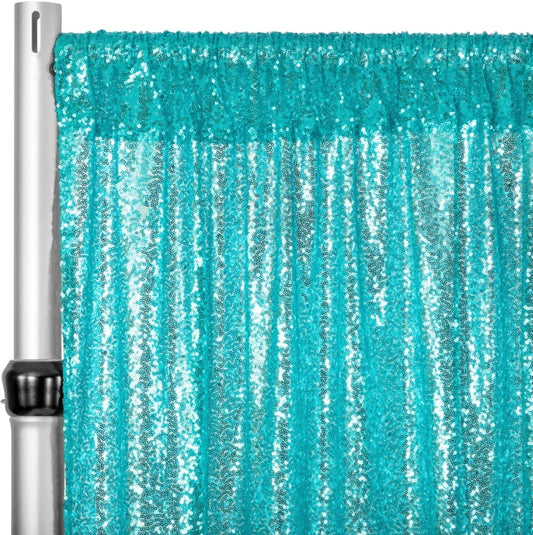 Drapes - sequin turquoise